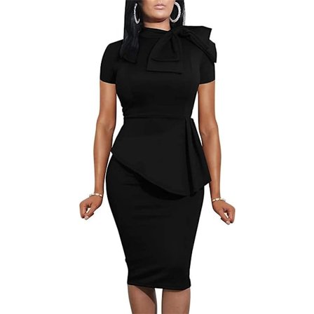 Naisten vintage-kynämekko, muodollinen työasu, häävieras, hautajaiset