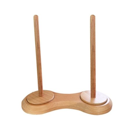 Dubbel Trägarnhållare för Virkning, Garnhållare för Stickning Garn Spindle Dispenser Cro