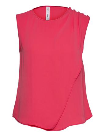 Maracuya Blus Ärmlös Rosa Mango