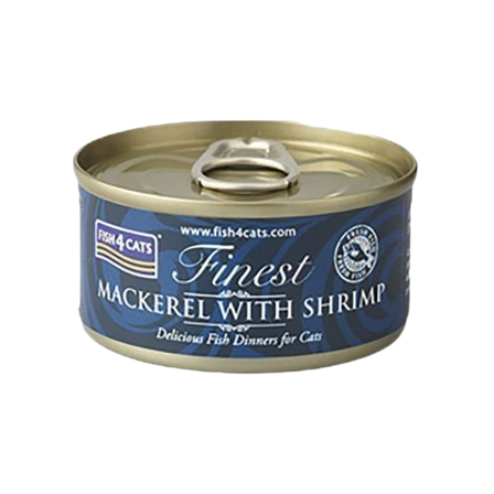 Fish4Cats - Våtfôr makrell og reker 70g - Katt - Kattefôr & kattemat - Våtfôr og våtmat - ZOO.no