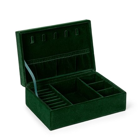 DAY ET Velvet Jewelry Case Medium Darkest Spruce, Tøj & Bolig, Opbevaring & Organisering, Smykkeskrin