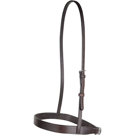 Collegiate Leather Hunt Cavesson Noseband IV Warmblood Brun