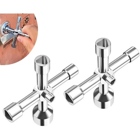 2-delt sæt af trekantnøgler, 1 multifunktionel ske, fås i 5 indvendige diameterstørrelser: 5 mm/8 mm/9 mm/10 mm/13 mm