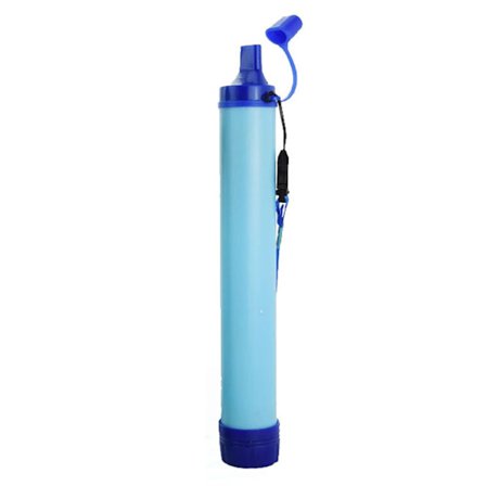 Ultimativt Overlevelses Vandfilter Sugerør - Bærbart Vandrensningsapparat i Militærkvalitet til Vandreture, Camping og Nødberedskab (1 stk)