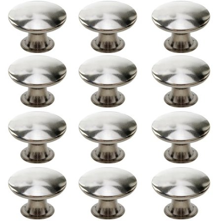 Kaapin vetimet laatikon vetimet ruuveilla 12 kpl - Hopea