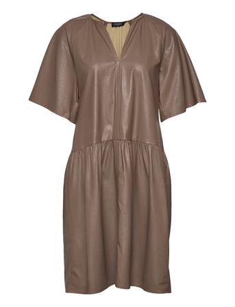 Sldeside Dress Ss Brown Soaked In Luxury