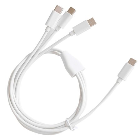 3 i 1 USB -kabel Typ C till USB C Telefonladdare Kabel Laddningskabel för telefonkabel Mobiltillbehör 1M/3.28ft