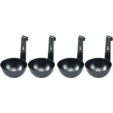 4 stk. Praktisk Krog Holder Bage Stål Gadgets med Komfur Æg S