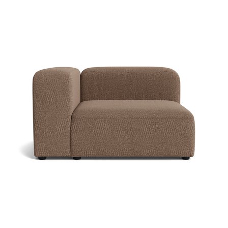 Milo chaiselong, venstrevendt - Nordic Brun - 130x130x72 - Sofa, chaiselong