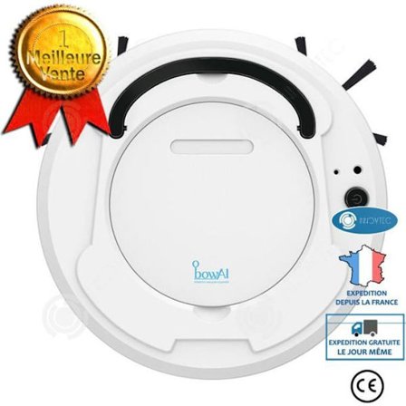 Robotdammsugare - INN - Intelligent svepande robot - 1200 PA - 70 min autonomi - Dammsugarbehållare 150 ML