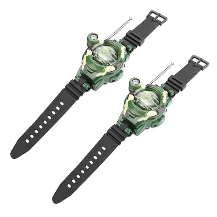 7-i-1 Walkie Talkies Klocka för Barn - Elektronisk Radio Interphone Leksaksgåva (2 st)