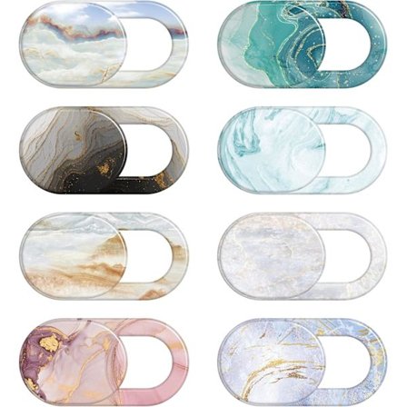 8 Pakning Webcam Deksel Slide Ultratynn Kameradeksel Personvern Beskytter Kamera Laptop Deksel Slider for Laptop PC Mobiltelefon