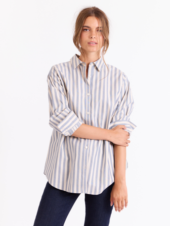 Jean Paul Femme - Silvia skjorte - Dame - Blå - Skjorter & Bluser - XL