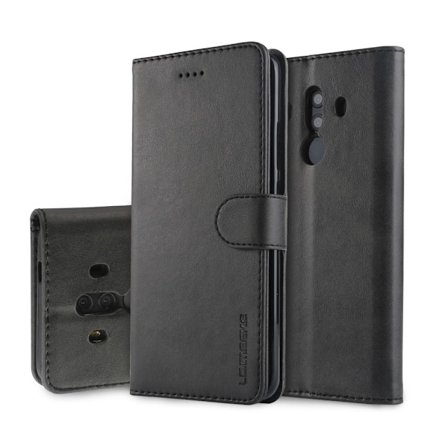 LC.IMEEKE Wallet Case Fodral till Huawei Mate 10 Pro - Svart