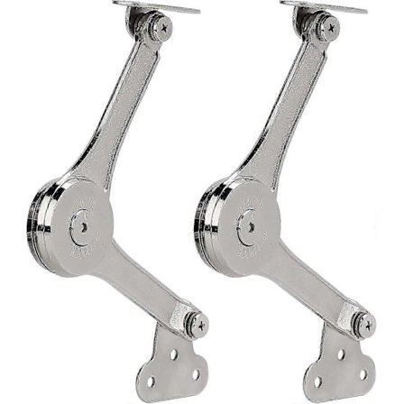 2 st Kraftiga Gångjärn med Mjukstängande Vikbart Lock Gångjärn för Skåp Kök Garderob Leksakslåda