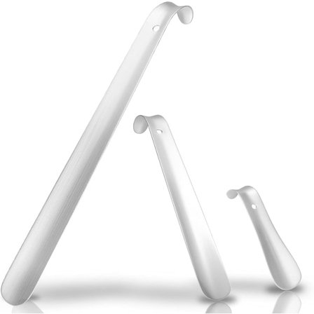 Skohorn, 3 dele 41cm&29cm&15cm Langt skohorn Metal Langt håndtag