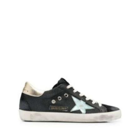 Golden Goose, Superstar Sneakers Zwart, Dames, Maat:36 EU