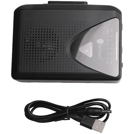 Bärbar Kassettbandspelare Walkman Inbyggd Högtalare AM/FM-radio med 3,5 mm Hörlursuttag Stereo