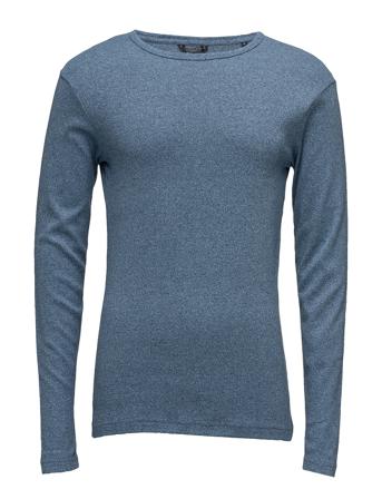 Basic Tee O-Neck L/S T-shirts Long-sleeved Sininen Lindbergh