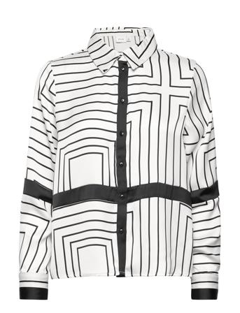 Vibinala L/S Button Shirt Langærmet Skjorte Hvid Vila