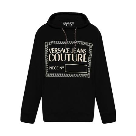 Versace Jeans Couture Hoodie with logo Sort, Herre