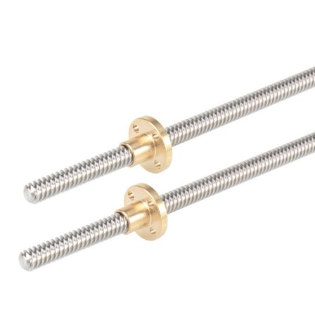 2stk blyskrue T8 messingmutter 3D-skrivermaskin