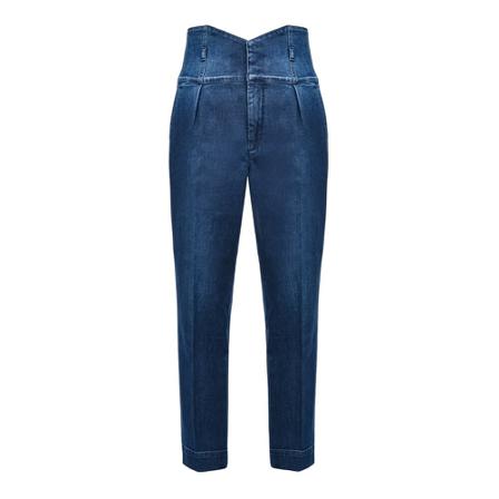 Pinko, Ariel 28 Bustier Pj 340 Comfort Denim Blauw, Dames, Maat:W30