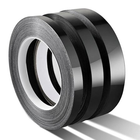 3 st 50 m * 1 cm självhäftande kakelklistermärke, svart mylar universell vägg vattentät tätningstejp för skåp, kök, diskho, toalett, hörn, 