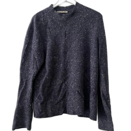 Mörkblå stickad tröja Acne Studios