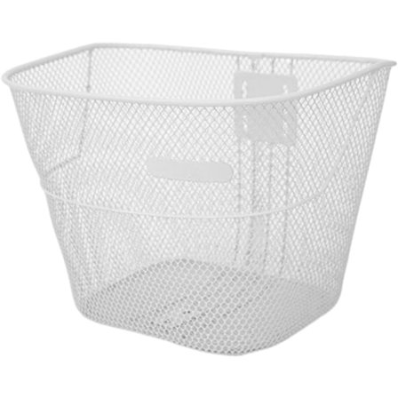 Sykkelkurv for sykkelstyre, sykkelkurv kurv for sykkelstyre metalltråd sammenleggbar sykkel foran hengende kurv hvit