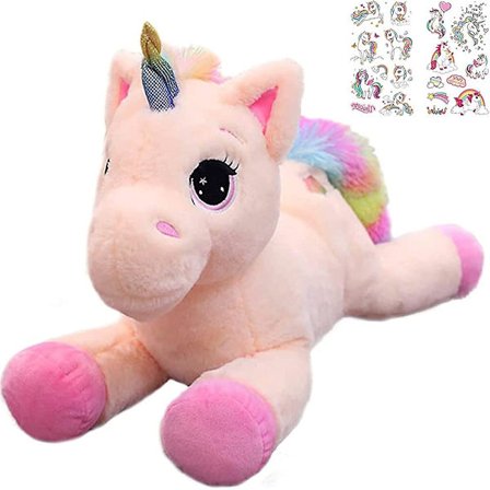 Børn Plys Unicorn Velvet Pude Blød Legetøj Udstoppet Dyr Nyfødt Unicorn