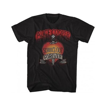 Alice Cooper 70s Rock Classic Rock Schools Out Forever Heart Vuxen Kortärmade T-shirts Grafiska T-shirts
