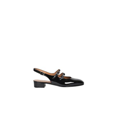 Carel, Peach Double Strap Derbies Czarny, Kobieta, Rozmiar: 36 EU