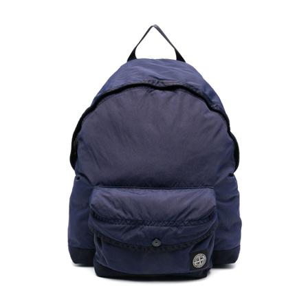 Stone Island, Backpacks Blauw, Heren, Maat:ONE Size