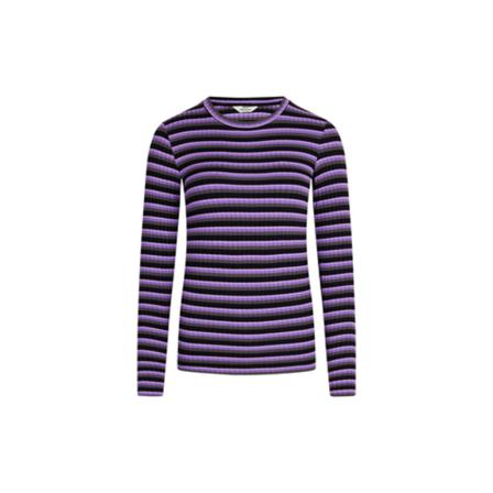 Mads Nørgaard Long Sleeve Tee Lilla, Dame Langærmet