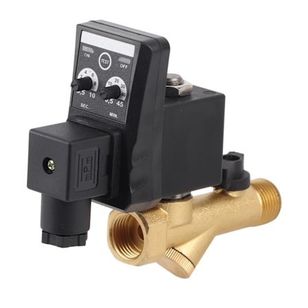 Automatisk Elektronisk Tidsstyret Luftkompressor Kondensataftapningsventil G1/2 DN15 AC230V
