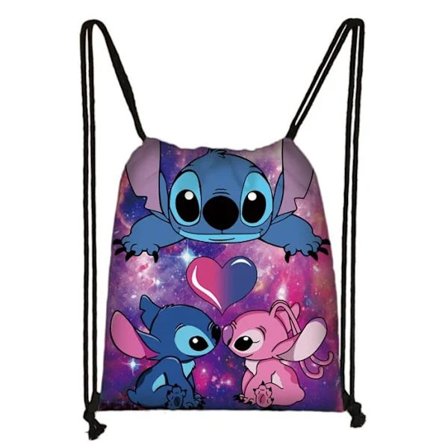 Lilo og Stitch Børn Drenge Piger Skole PE Svømning Sport Lynlås Taske Rygsæk #3 32x38cm #3 #3