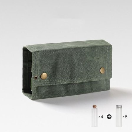 Krydderflaskesett Krydderkrukke GRØNN BAG OG FLASKER BAG OG