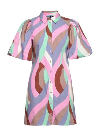 Vmriley 2/4 Short Shirt Dress Wvn Ce Patterned Vero Moda