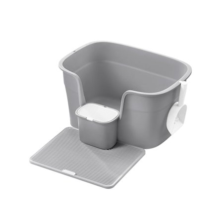 Rootz Cat kattebakkesæt - Kitty kattebakke - Højsidet affaldsspand - PP plastik - 64 cm x 76 cm x 33 cm