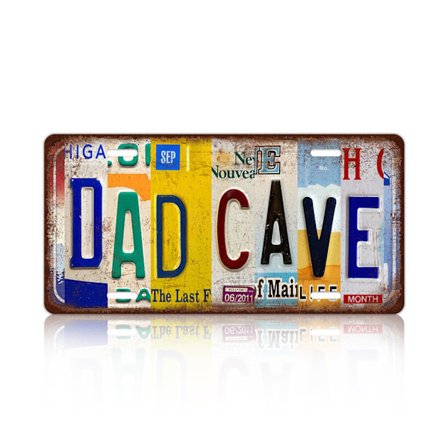 【JIA】Retro Metallskylt Väggkonst 30x15 cm, Vintage Man Cave Garage Bar eller Skjul Dekor, Nyhetsskylt Design.