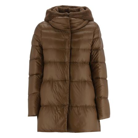 Herno, Coat Bruin, Dames, Maat:XS