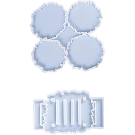 Hartsivuoka-alustasarja Epätavallinen vuoristorata Silikonimuotti Epoksihartsivalulle Vuoristoratpidikkeen muotilla DIY-askarteluun, hartsipakkaukset 