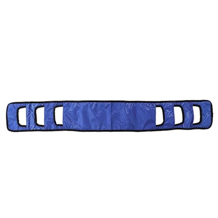Seniors Seng Transfer Sling Arbejdsbesparende Bredere Åndbar Ældre Løfte Vendebælte med Polstret Håndtag til Patient Blå