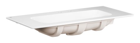 Gustavsberg Artic Slim 4GA0AK01 Möbeltvättställ 120 cm, vit, 2 blandarhål 120 cm, Badrum