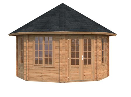 Palmako Hanna Lusthus 14,7 m²/inv. 14,1 m², brun impregnerad, Uterum