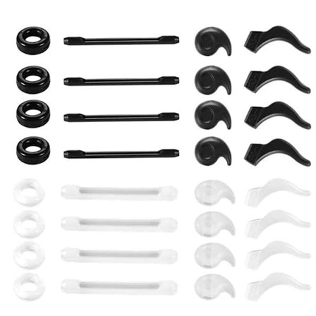 16 par briller holdere, Premium silikon sklisikre briller holder, komfortable ørebeskyttelseskroker for solbriller, lesebriller, briller