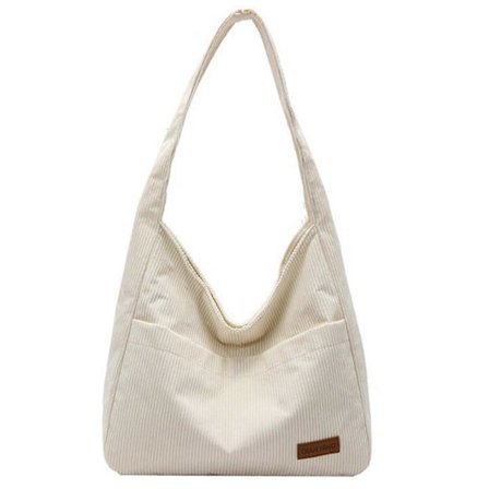 Dame Armhule Taske Stor Kapacitet Skuldertaske Mode Pendler Taske Skoletaske Trendy Håndtaske All-match Armhule Taske Hvid Hvid