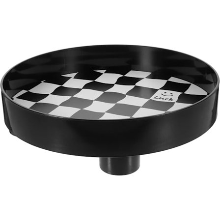 Rund plast smyckeskrin, soffbord bricka dekorativ prydnadssak bricka nyckelring byrå förvaringsbricka DIY hantverk gips