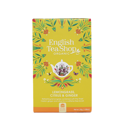 English Tea Shop Örtte Citrongräs Ingefära Citron 20 st